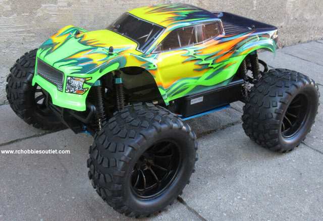 NEW RC NITRO GAS MONSTER TRUCK ,  HSP 1/10 4WD PIVOT BALL SUSP. in Hobbies & Crafts in City of Halifax - Image 3