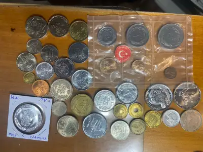 35 collectible coins from turkey Many high grade MS65 and up All different