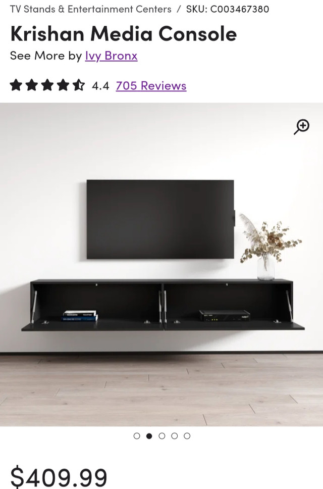 Floating Media Console  in TV Tables & Entertainment Units in Cambridge - Image 2