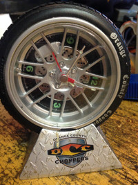 Orange County Choppers Tire Quartz Desk Alarm Clock Motorcycle