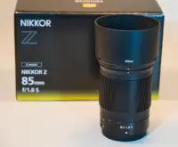 Nikon 85mm f1.8 S for Z Mount