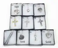 Cremation Urn Pendant Necklaces - Stainless Steel - $15.00 each