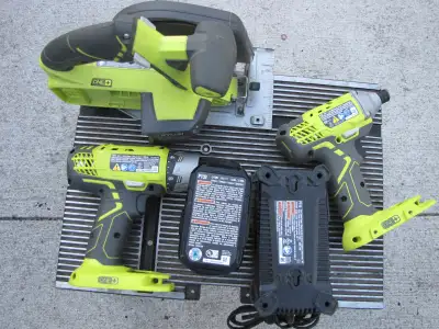 Ryobi 18V+one Tools Package 4 for Sell, View more