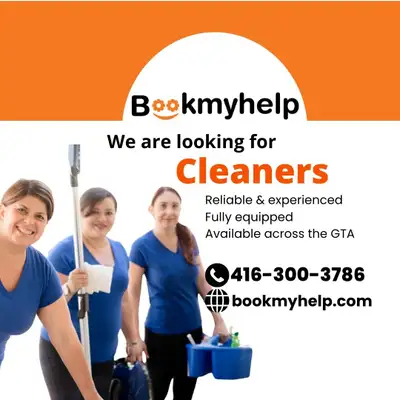 Looking for Independent Cleaners – Work Across the GTA, View more