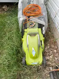 Electric Lawnmower with bag
