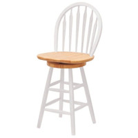 Winsome Wood 53624 Windsor Swivel Stool Chair 24"