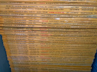 Vintage national geographic magazines for sale.