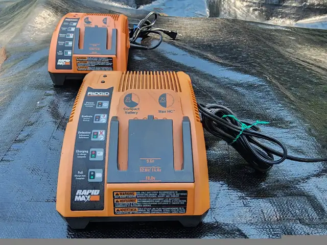 Ridgid Rapid Max9.6, 12, 14.4 & 18 Volt Single Battery Chargers in Power Tools in Windsor Region - Image 8
