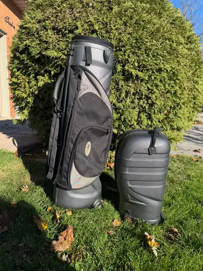 BagBoy Carbon Hardsided Travel Golf Bag, 5-Way, Inline Wheels, View more