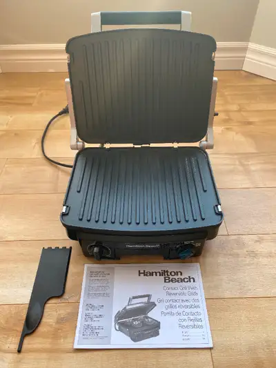 Hamilton-Beach 25340C 5-in-1 Indoor Grill/Panini/Griddle, View more