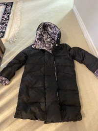 New Reversible down filled jacket / coat - two looks in one
