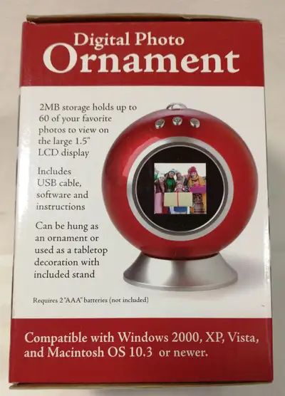 Digital photo Christmas ornament, View more