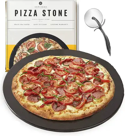 NEW Heritage Pizza Stone – Ceramic Baking for Pizza Oven - Pan &, View more