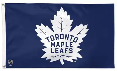 Toronto Maple Leafs Official Deluxe Flag Banner 5 feet x 3 feet, View more