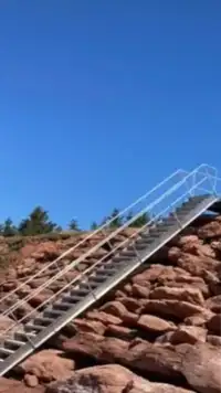 Aluminum beach stairs