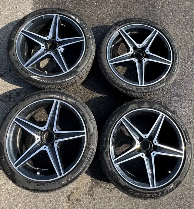 Authentic Mercedes AMG 18” 5 Spoke Rims 245/40R18 225/45R18 in Tires & Rims in Markham / York Region - Image 3