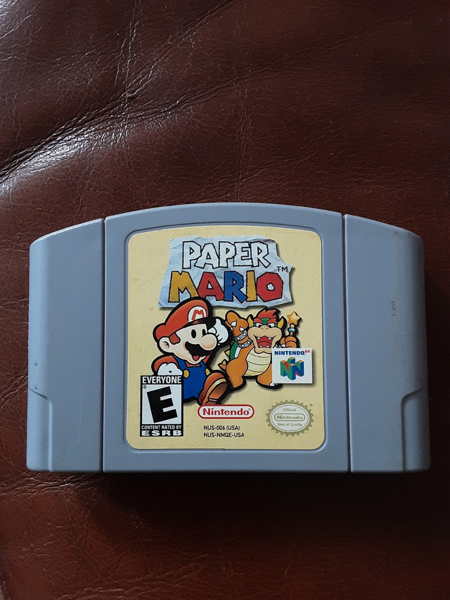 N64 Game Paper Mario Nintendo Cartridge  in Older Generation in Ottawa