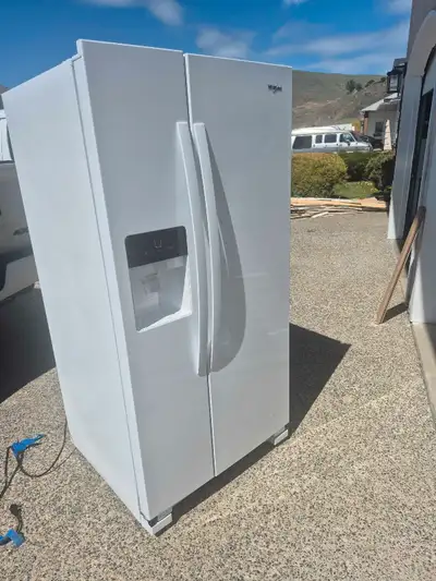 Whirlpool fridge with side-by-side , View more