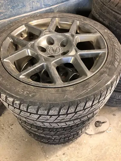 3 waffle rims on winter tires. Only message if interested at 647-204-8425.