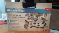 Mastercraft 128 Piece Socket and Tool Set (never used)
