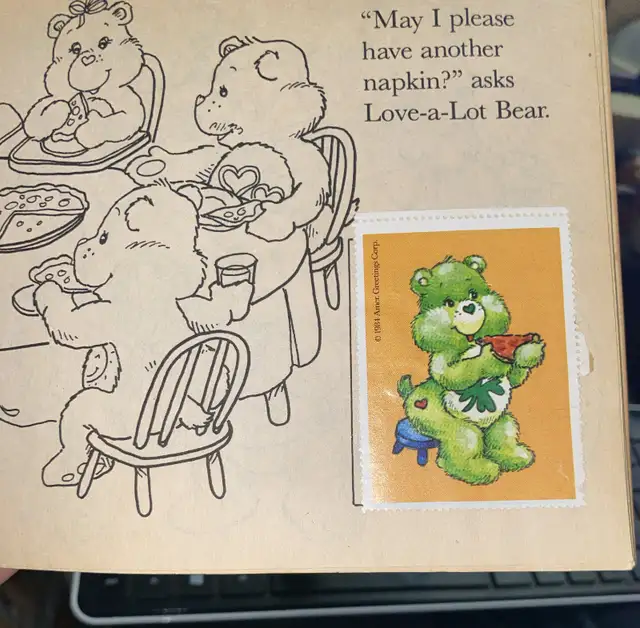 1984 Care Bears Sticker Book Caring & Sharing Pizza Hut Vintage in Children & Young Adult in St. Catharines - Image 8