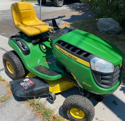 John Deere D100 22H Vtwin Riding Lawn Mower, View more