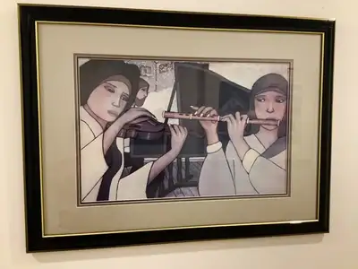 Lithographie authentique signée par l’artiste québécois -Alexandre- de Roger Alexandre. L’œuvre repr...
