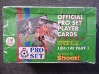 Official Pro Set Football League 1991-92 cards - UK Soccer box!