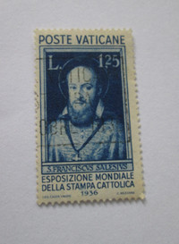 Scott 53 Vatican Postage Stamp Catholic Press Conference 1936