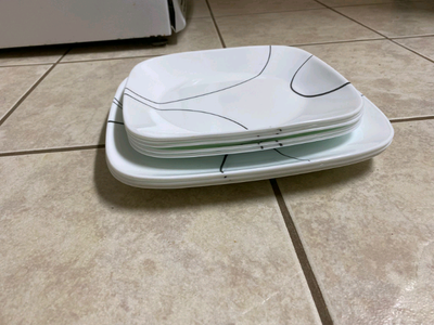 Corelle square plates or dishes , View more