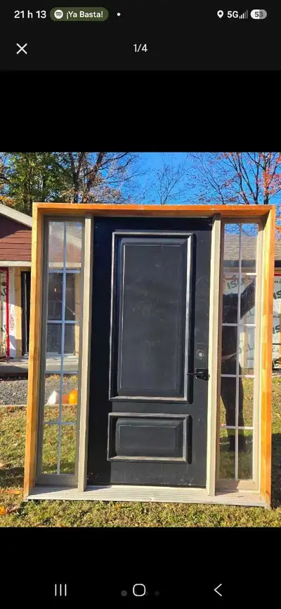 Porte extérieure en acier avec cadre, View more