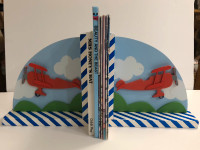 Beriwinkle airplane bookends