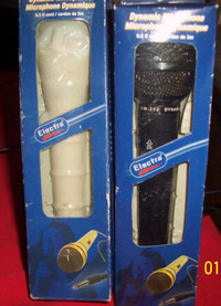 2 DYNAMIC MICROPHONES, NEVER OPENED, $5.00 each
