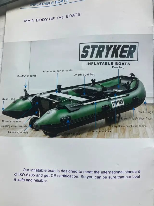 Stryker Inflatable Boat in Canoes, Kayaks & Paddles in Prince Albert - Image 3