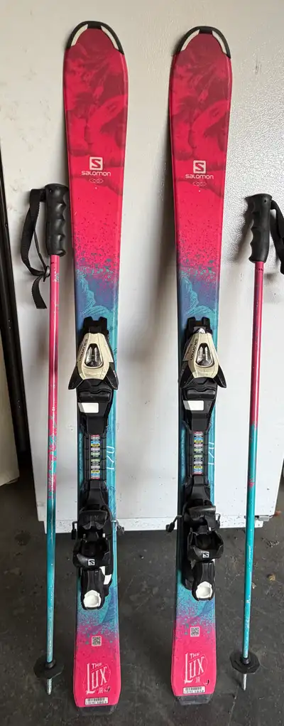 Girls Junior ski set (skis, bindings, boots and poles), View more