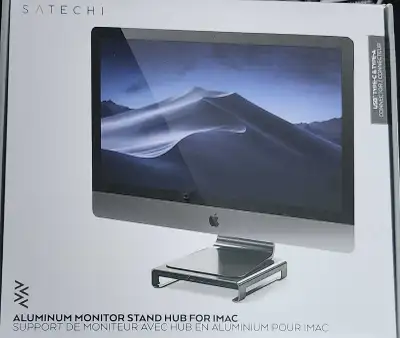 Satechi Aluminium iMAC Support avec hub neuf , View more