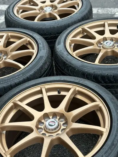 NEW18”Spec1(5x112/5x114)+used 225/45/R18–Jetta/Civic/Golf/RSX/CSX/Lancer/Mazda3/Sentra/Forte/Elantra...