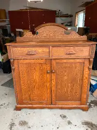 Antique wooden storage cabinet