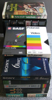 VHS Blank Used Pre-Recorded VHS Tapes Movies Head Cleaner 27PC