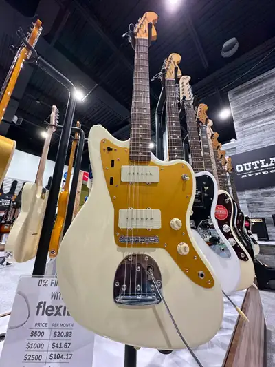 Squier J Mascis Jazzmaster Electric Guitar - Vintage White, View more