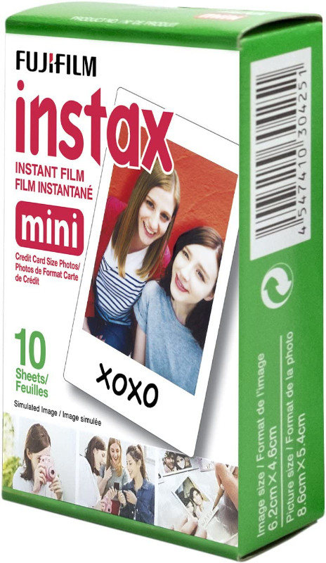 Fujifilm Instax Mini Film, White Single Pack (10 Exposures) in Cameras & Camcorders in Burnaby/New Westminster