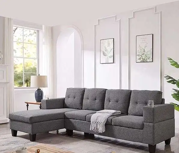 Don't Miss Out Deal Reversible Comfort Living Sectional Sofa Set63826840155009122