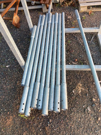 Galvanized steel tubing with collar 