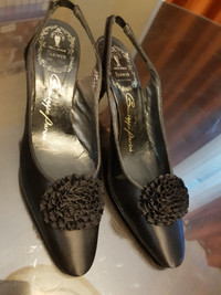 Vintage ladies' black party shoes
