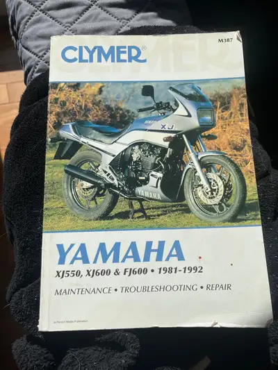 Service manual for model XJ550,XJ600,FJ600 1981 to 1992