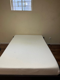 Full Size Memory Foam Mattress and Ikea Bed Frame