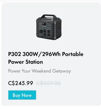 Charges via wall AC & car DC outlets in 5 hours, or solar panels in 5–10 hours Multiple outputs: 2 U...