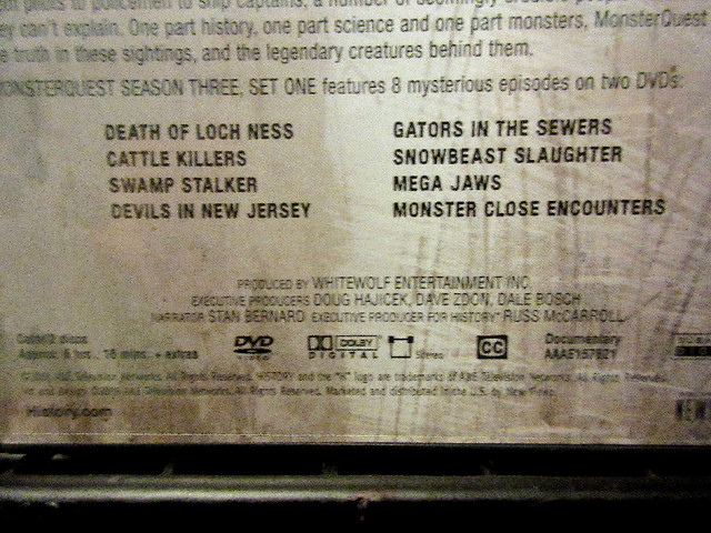 Monster Quest Season 3, Set 1, DVD Boxed Set (2009) 8 Episodes dans CD, DVD et Blu-ray  à Stratford - Image 3