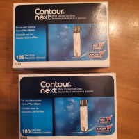 Contour Next Blood Test Strips 2 boxes 200 strips -$110.----3-$1
