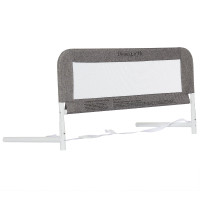 NEW Dream On Me, 3D Linen Fabric and Mesh Security Bed Rail GREY